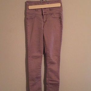 High waisted skinny jeans